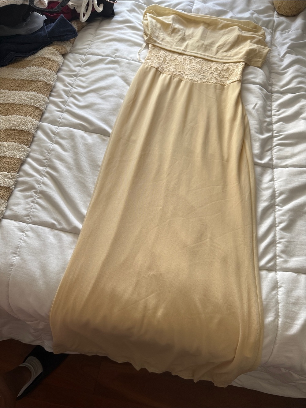 Butter yellow dress